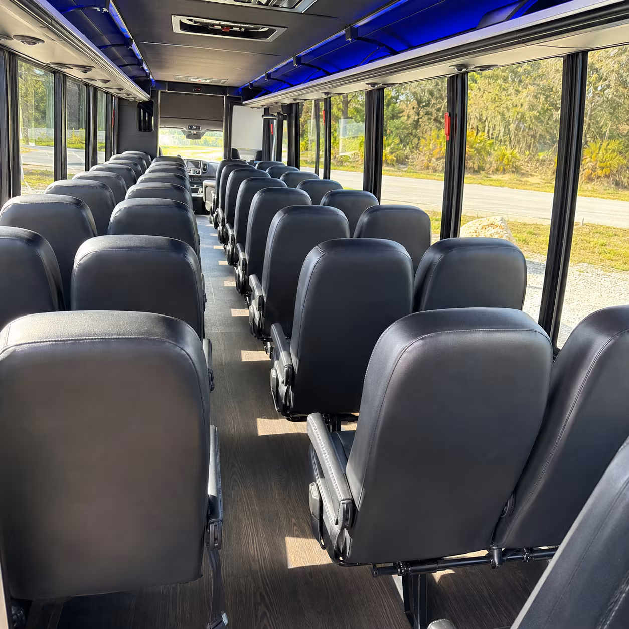 30 passenger minibus inside