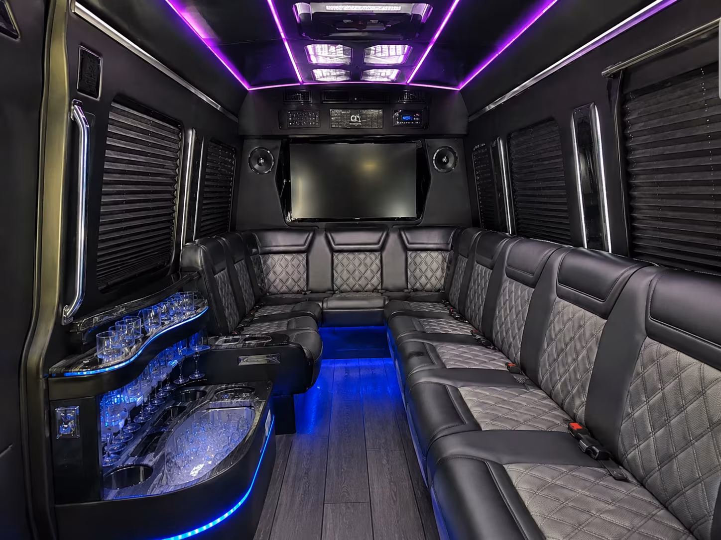 sprinter vans and party buses for st charles pre prom dinner runs