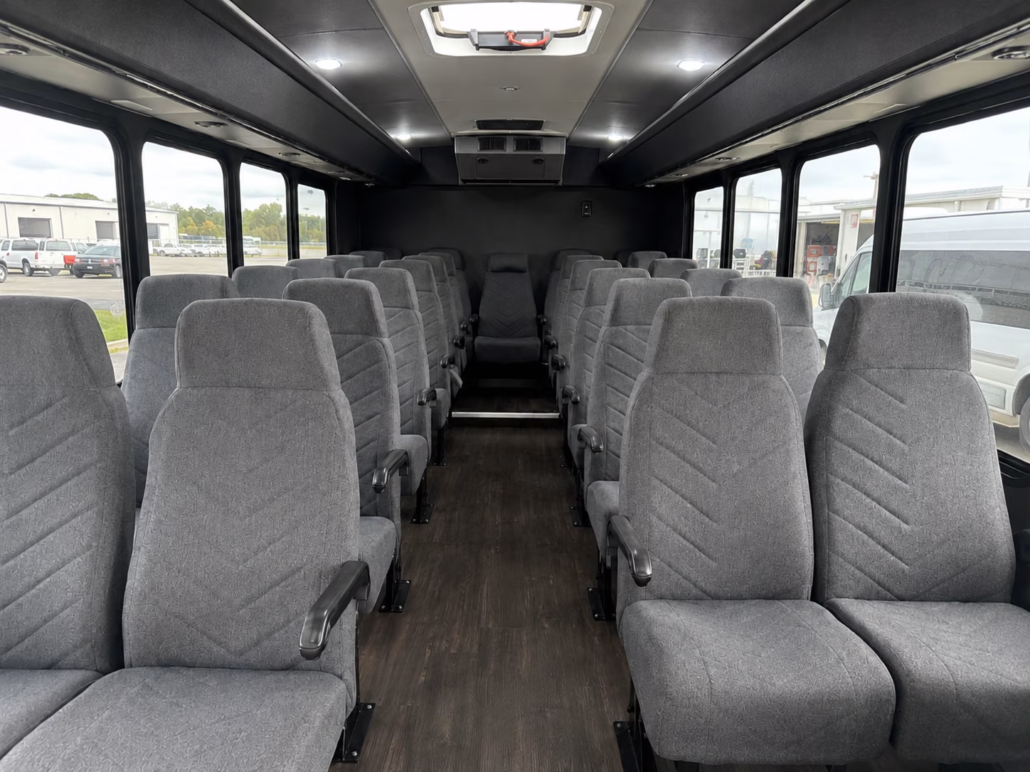 st charles 15 passenger minibus inside