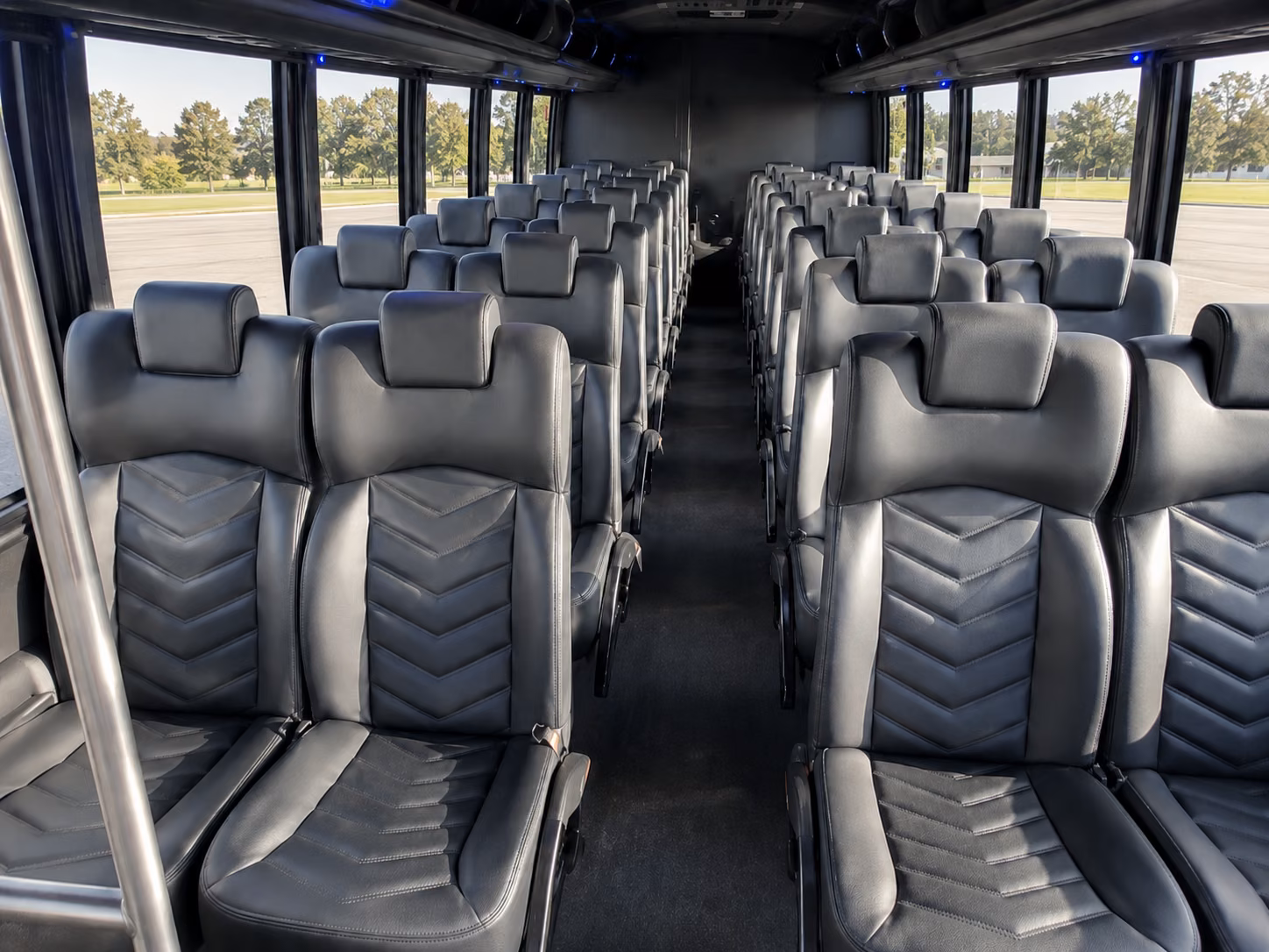 st charles 15 passenger minibus interior