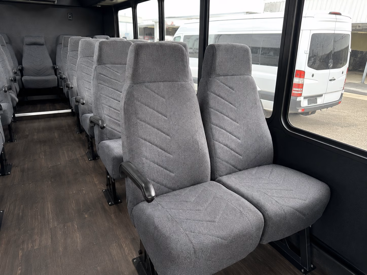 st charles 20 passenger minibus interior