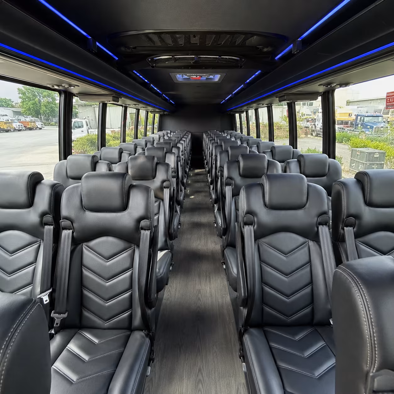 st charles 25 passenger minibus interior