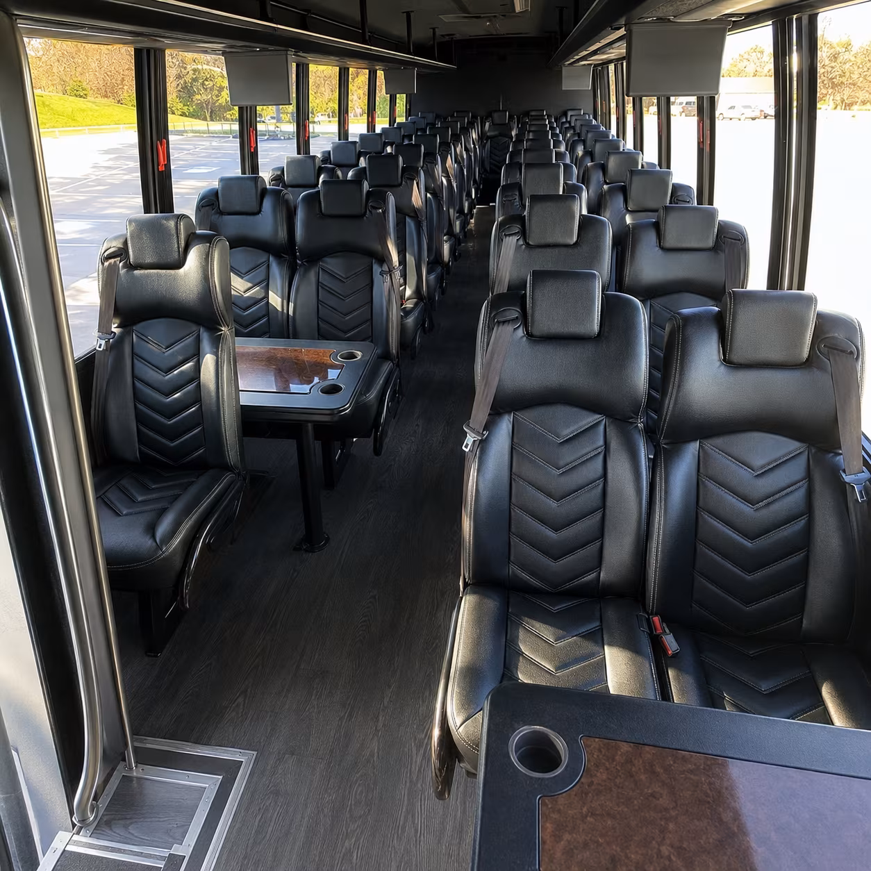 st charles 28 passenger minibus inside