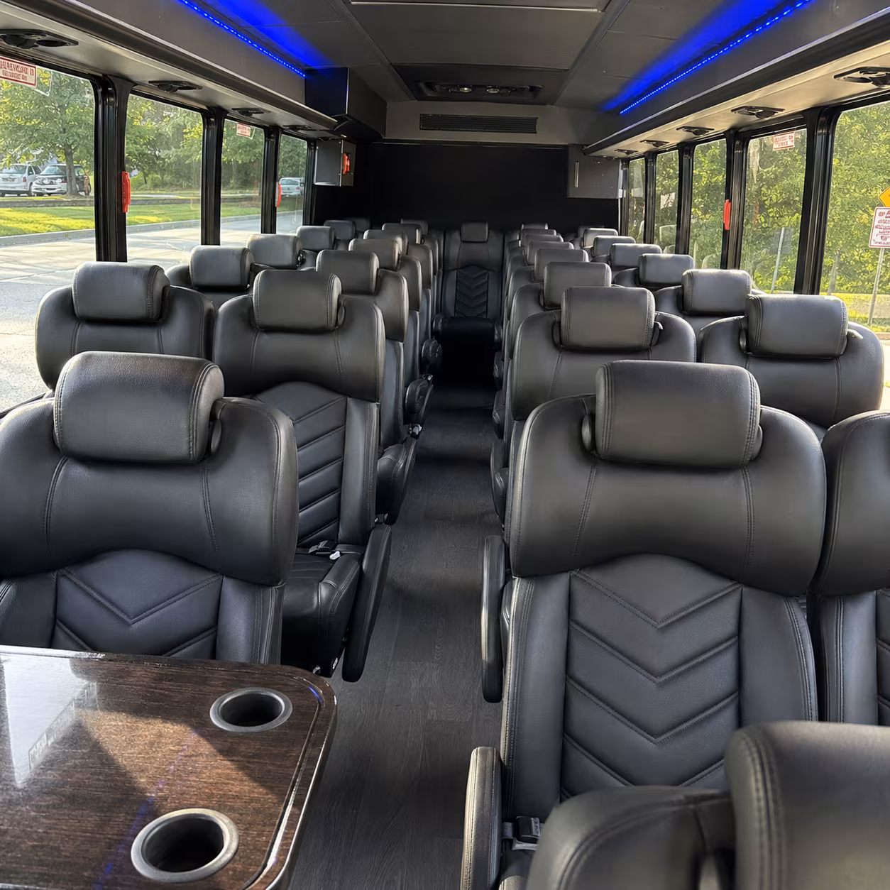 st charles 30 passenger minibus interior