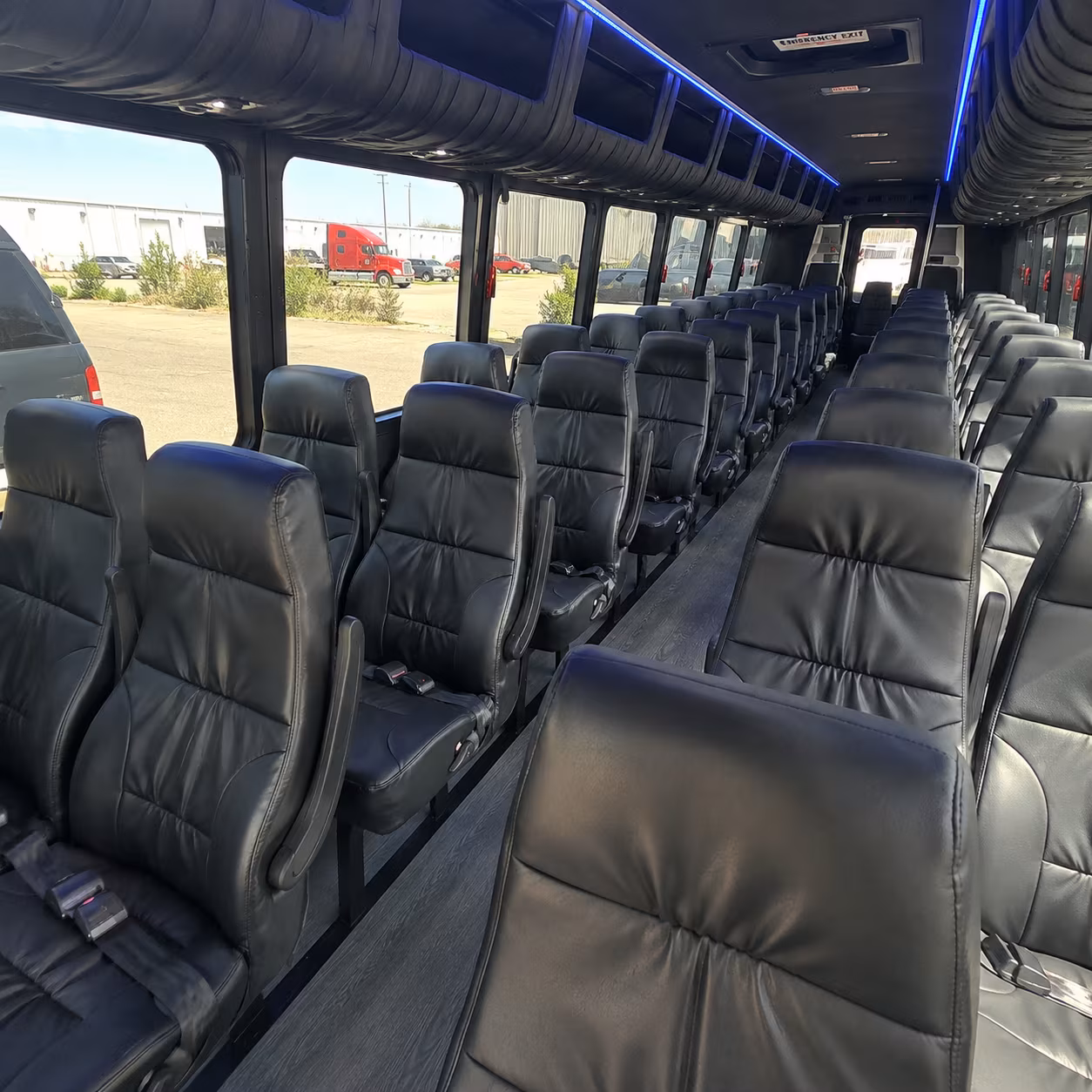 st charles 35 passenger minibus interior