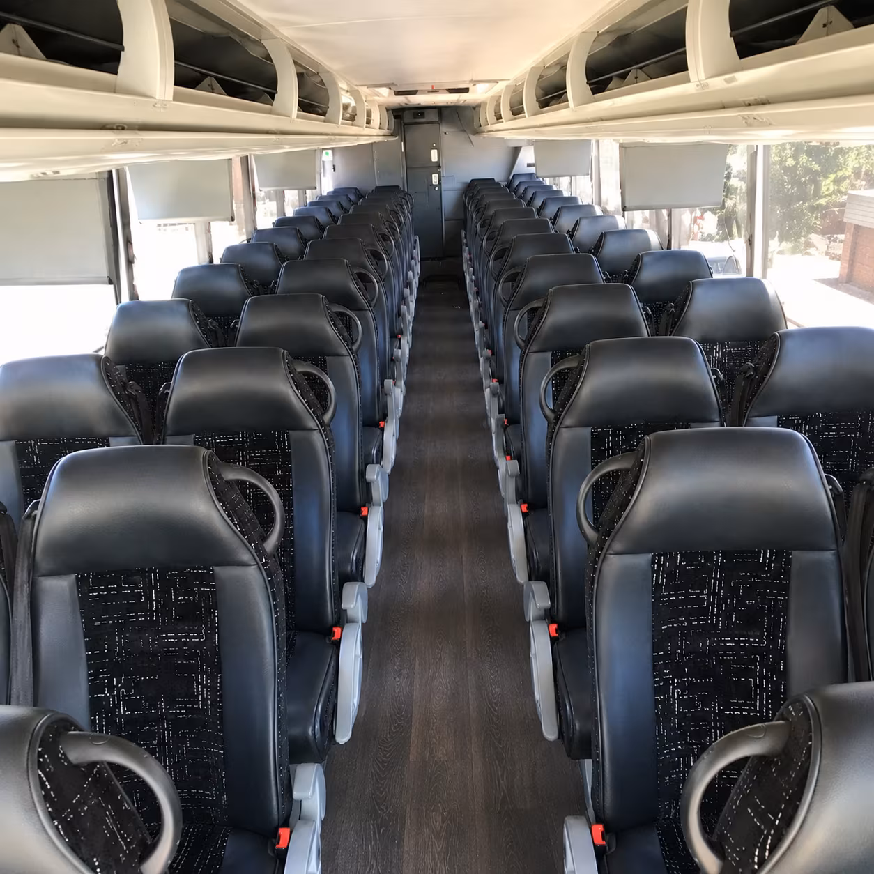 st charles 56 passenger charter bus interior