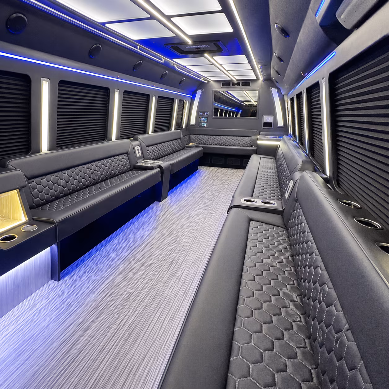 st charles party bus interior