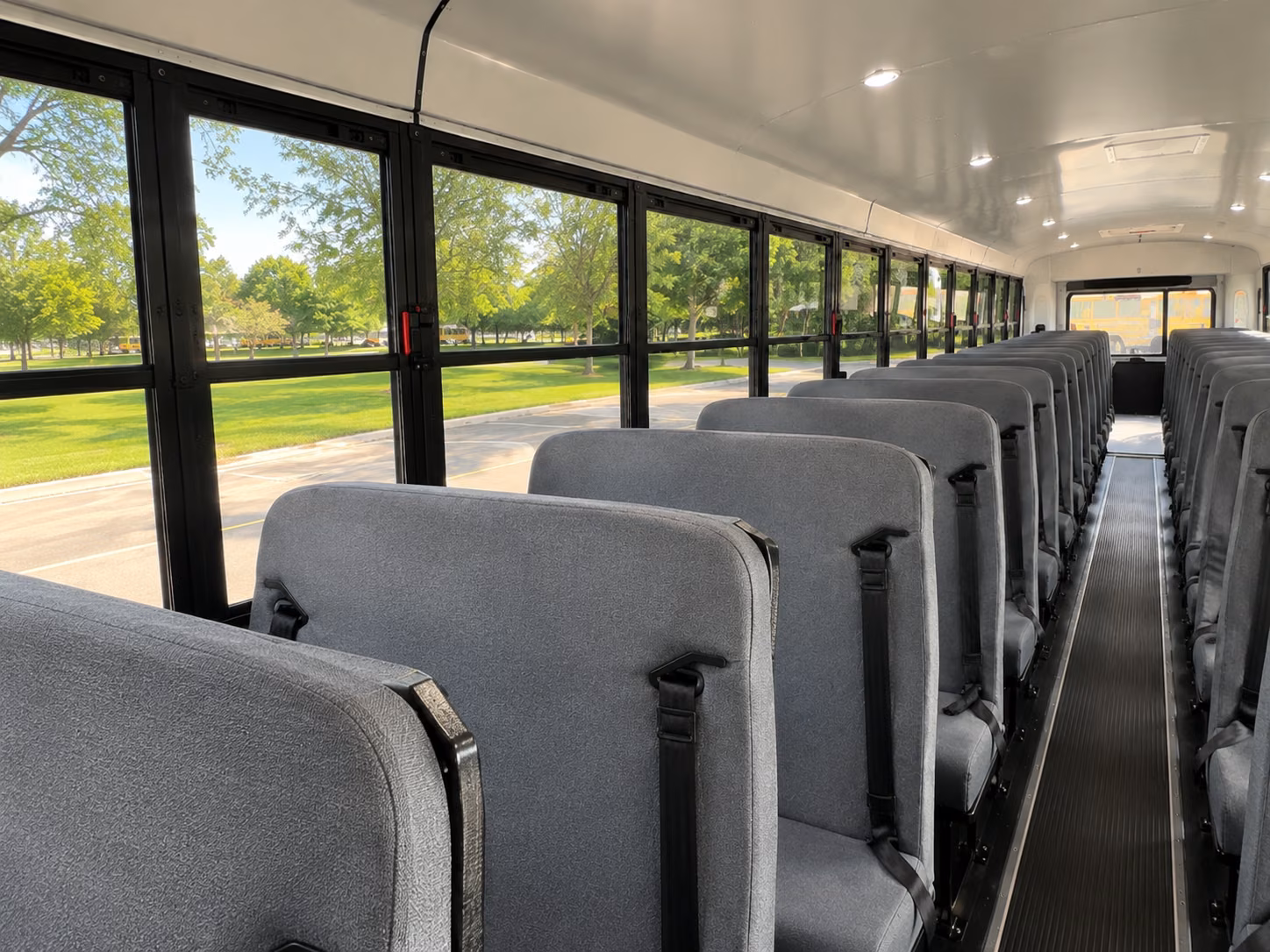 st charles school bus inside