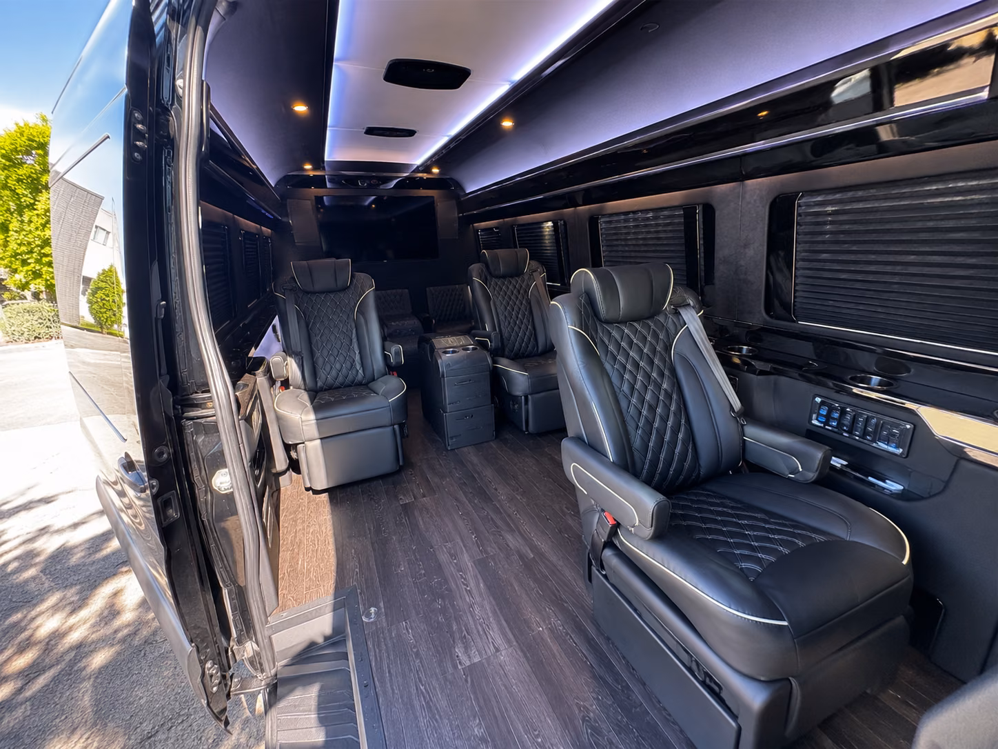 st charles sprinter van with driver interior