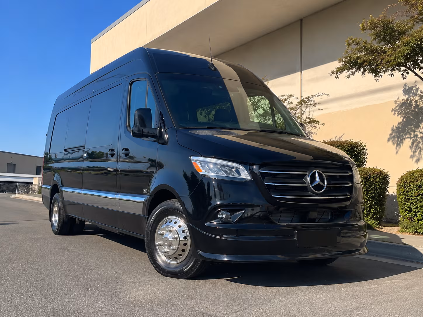 st charles sprinter van with driver